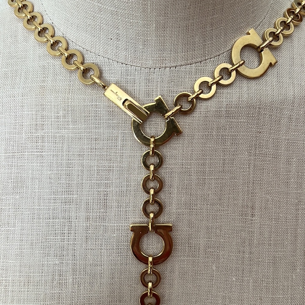 Ferragamo Gold Belt/Necklace Vintage - Picture 5 of 6